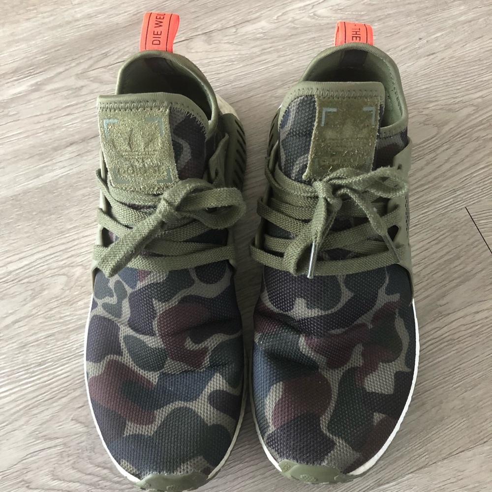 ADIDAS NMD camo size 9.5 for men, pre owned